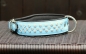 Preview: Lederhalsband Strass Blau Gr.48-55cm