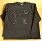 Preview: Sweater schwarz mit Strassmotiv