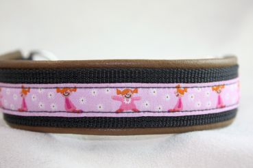 Halsband Lotte mit Leder Größe 34cm