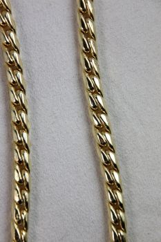 Schlangen-Schaukette vergoldet 5mm/80cm