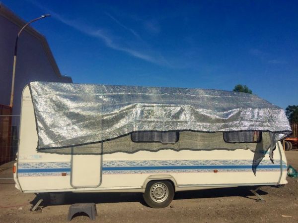 Sonnenschutzdecke Schattennetz Alunetz 6 x 4,3m