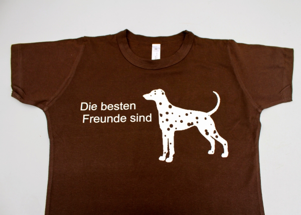 Shirt Braun mit Flock