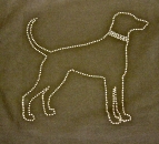 Sweater schwarz mit Strassmotiv